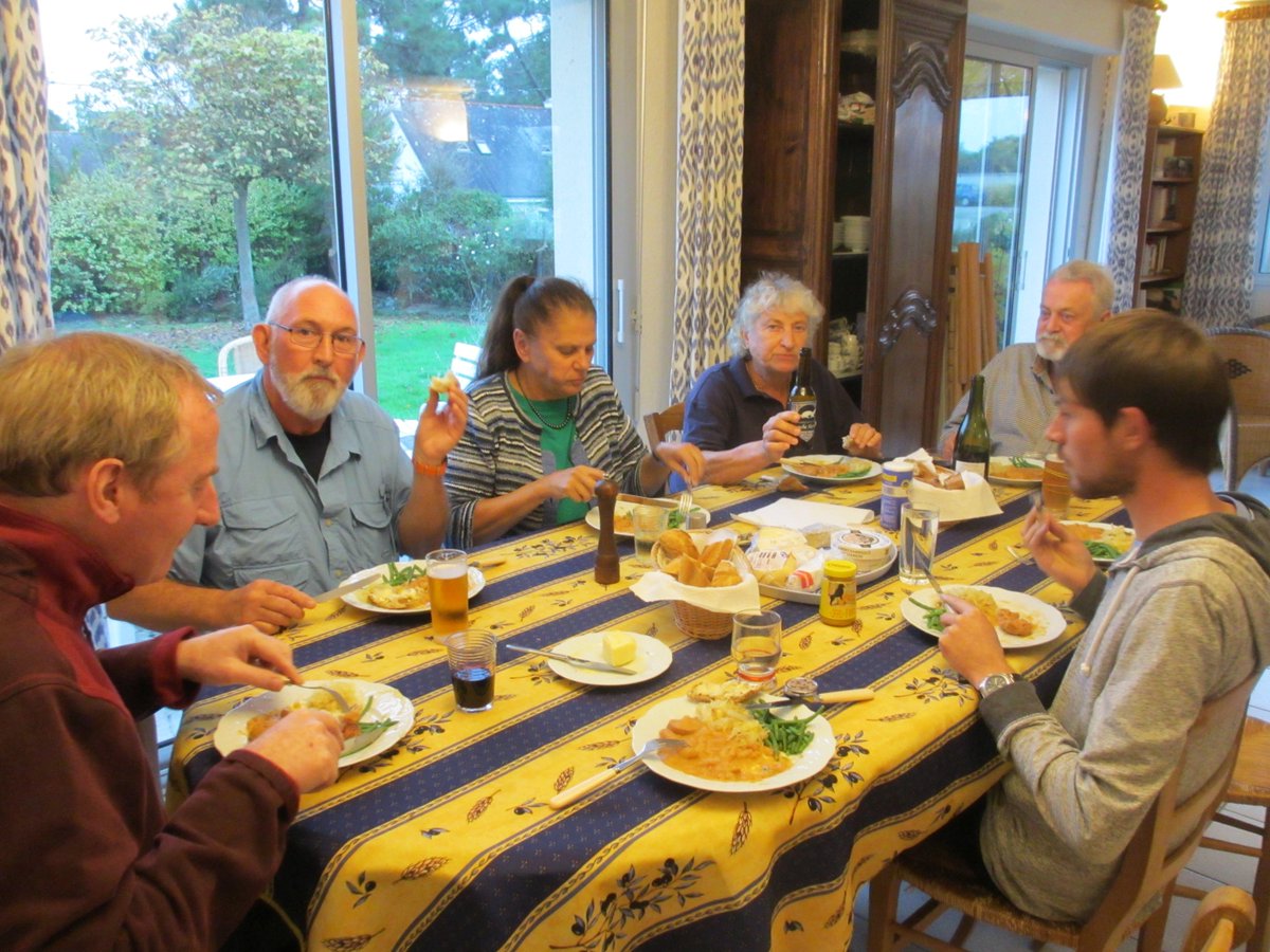 Archaeology Section trip to Carnac: Maybe cabbage and beans for supper wasn't our best decision