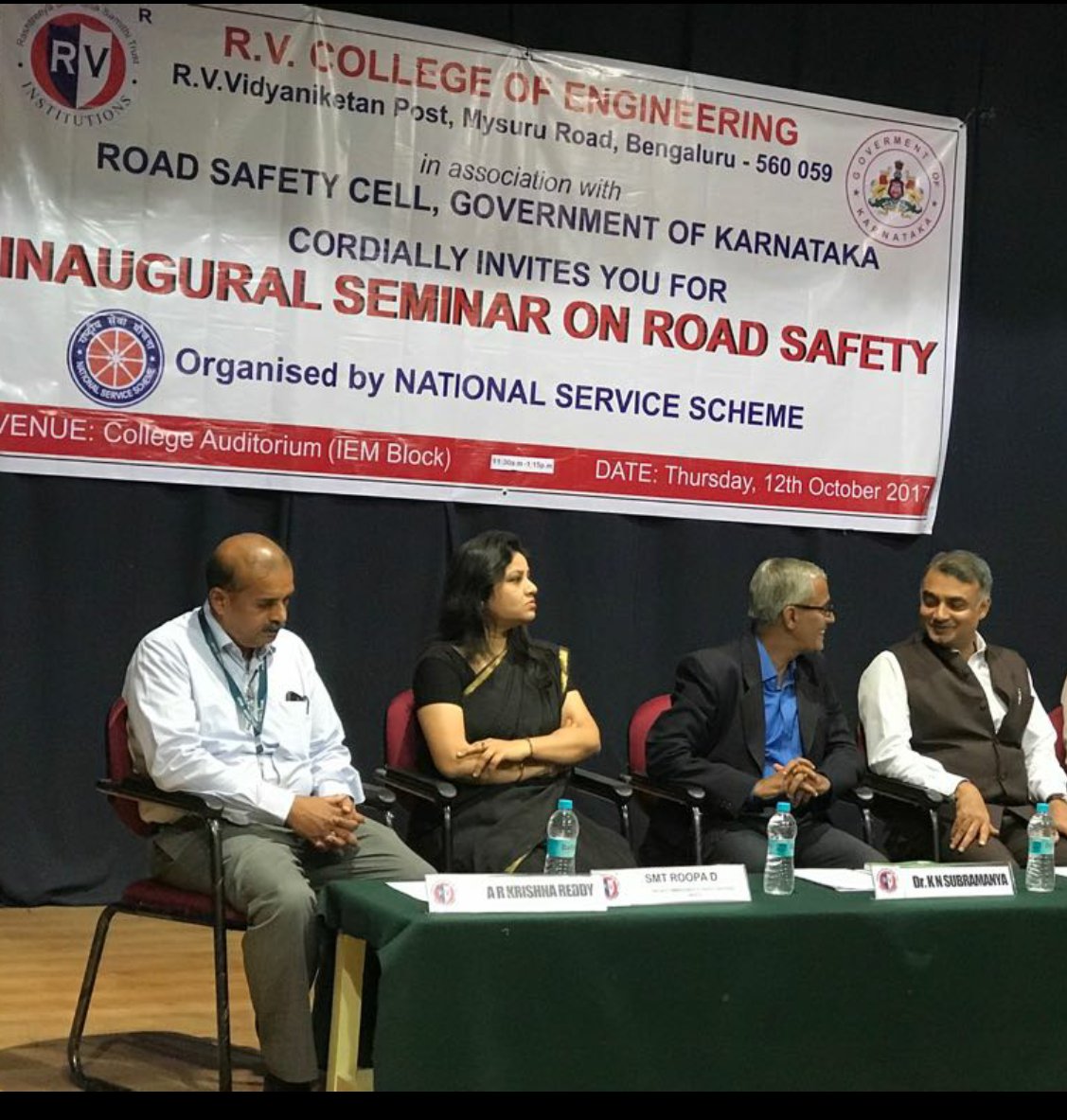 D_Roopa_IPS's tweet photo. Conducted road safety awareness programmes in Engineering colleges at Bengaluru-- https://t.co/XMMM2bGnjG