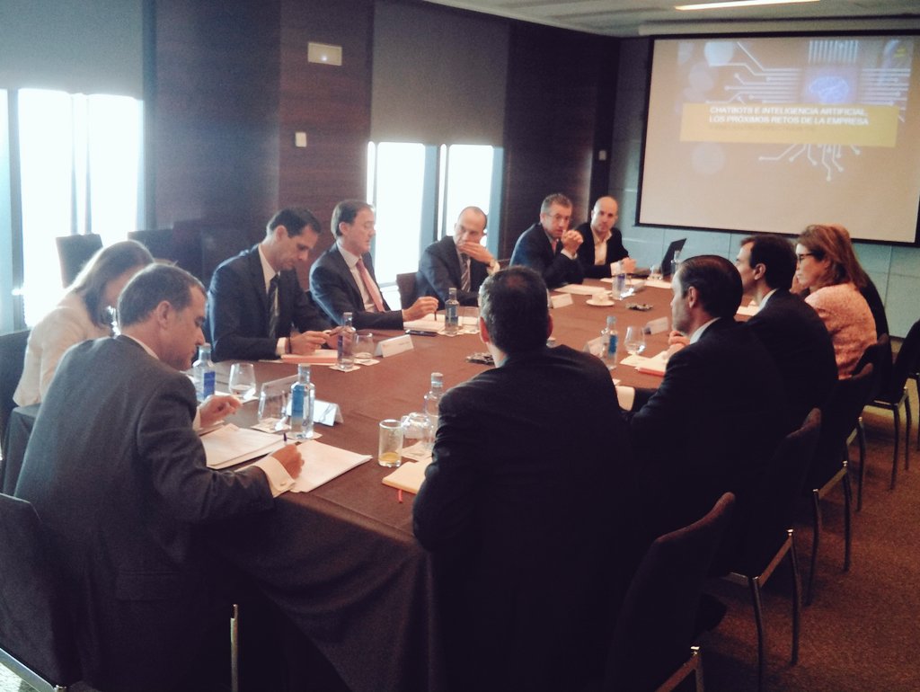BABELgrupo's tweet photo. #Chatbots e #inteligenciaartificial , a debate en nuestro #DesayunoCIOs, próximo reto de la empresa #Madridtower @Eurostars https://t.co/dZBiTi7ufp