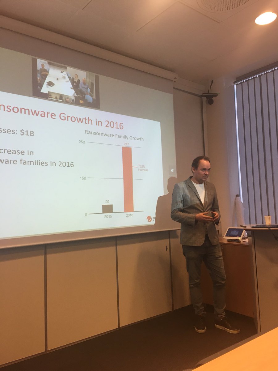 magodage's tweet photo. @TrendMicroNO og @Infinigate @bergman_85 på besøk og kjører #lunchandlearn for @AteaNorge i #stavanger https://t.co/R9c5YBZEDr