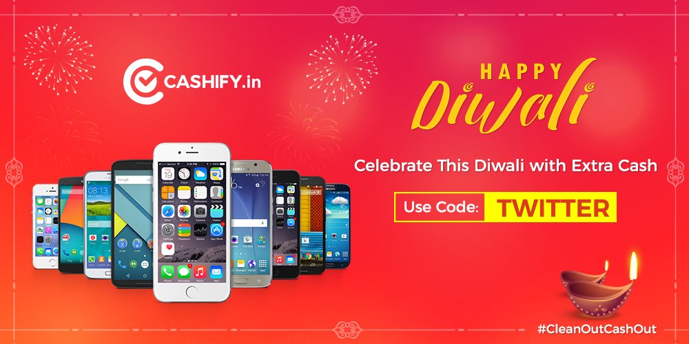Cashify_'s tweet photo. Cashify Wishes you a very happy Diwali

#Cashify #Diwali2017 #Sellolddevice https://t.co/xwXWYHc5H2