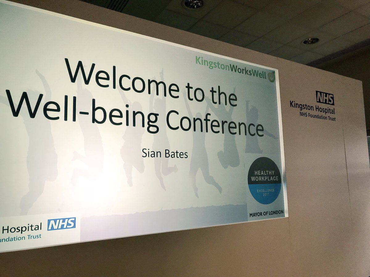 K_and_R_NHS's tweet photo. All set for our first ever wellbeing conference and looking forward to keynote speaker @campbellclaret https://t.co/WGNgUwTemB