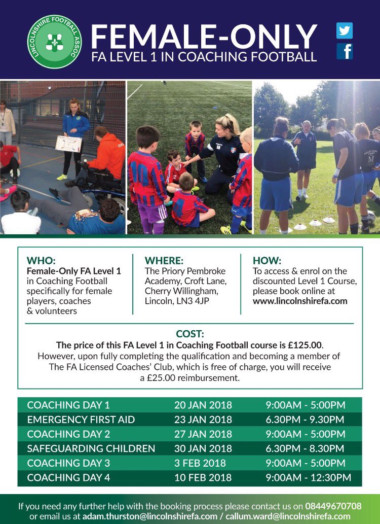 NFAMichelle's tweet photo. Great opportunity for females looking to start their coaching journey - Female Only Level 1, see out flyer below for more details 🚺⚽️📚⬇️ https://t.co/au6B2p1Jsj