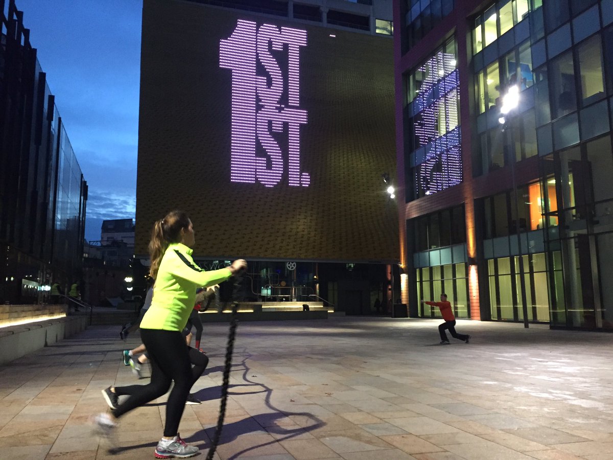 Awesome from the guys working down on <a href="/firststreetmcr/">First Street</a> before work today. What a vibe <a href="/ILoveMCR/">I Love Manchester</a> @InnsideMCR @AutoTraderLife <a href="/mcrconfidential/">Manchester Confidential</a>
