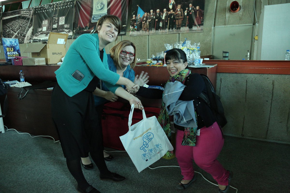 TACSO_3's tweet photo. Marina Vujacic, State Secretary at the @ME4EUEU4ME at our #WBTfuture event and @gradjanske CSO Fair - Citizens in Action! @MeGovernment https://t.co/Ss9YpQuDNE