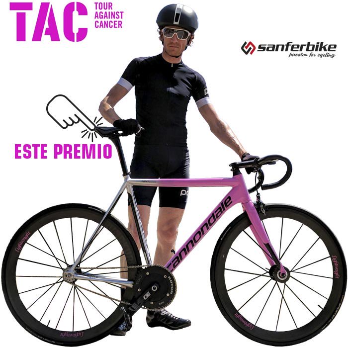 ¡Consigue la Cannondale de <a href="/christonge/">Chris Tonge</a> x 1 euro! 
Sorteo Solidario para luchar contra el #cáncer. 
sanferbike.com/videostv/sorte…