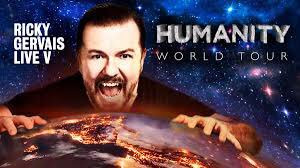 HannahThorpe5's tweet photo. @rickygervais Travelling the 5 hours with @JonathonThorpe1 from Wales to see #humanity.......front row seats......give us a wave Ricky 😜 https://t.co/r8MZBjCZVS