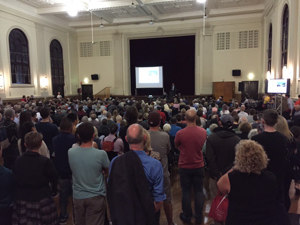 athomewithali's tweet photo. What an amazing community coming out tonight to hear about Carrington rd @IWCouncil #savemarrickvillesouth https://t.co/67DtbkyGaA
