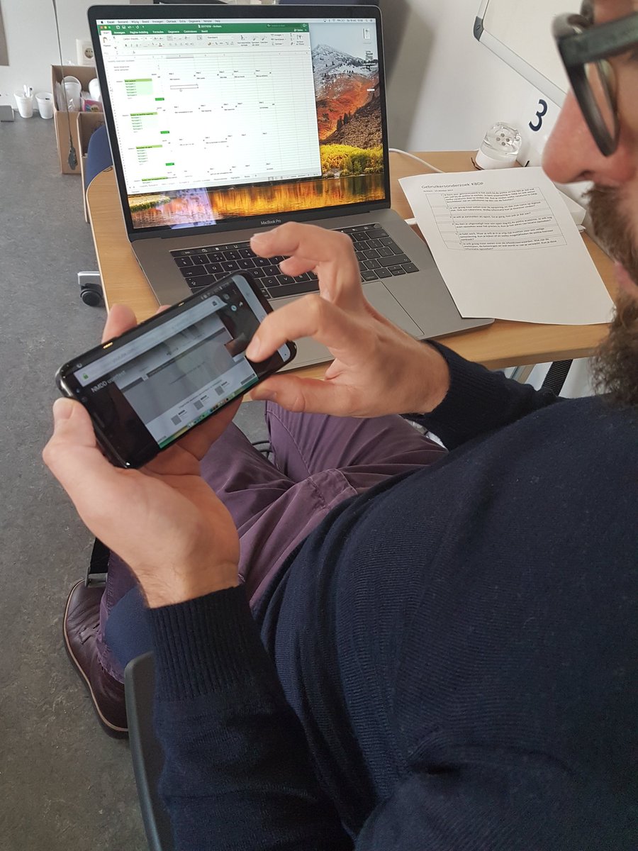 MobielMediaLab's tweet photo. onze #usabilitytesten worden ook live gestreamd via internet zodat #ux experts op andere locaties in Nederland kunnen meekijken. https://t.co/RBwiRbQmhL
