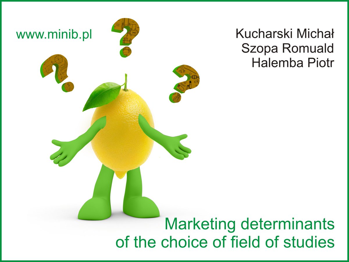 EuropeanMINIB's tweet photo. #Marketing #determinants of the choice of field of studies https://t.co/t5HQYdE1Xi #minib #academicpaper #scientificjournal #phd #research https://t.co/odWYdeWwTI
