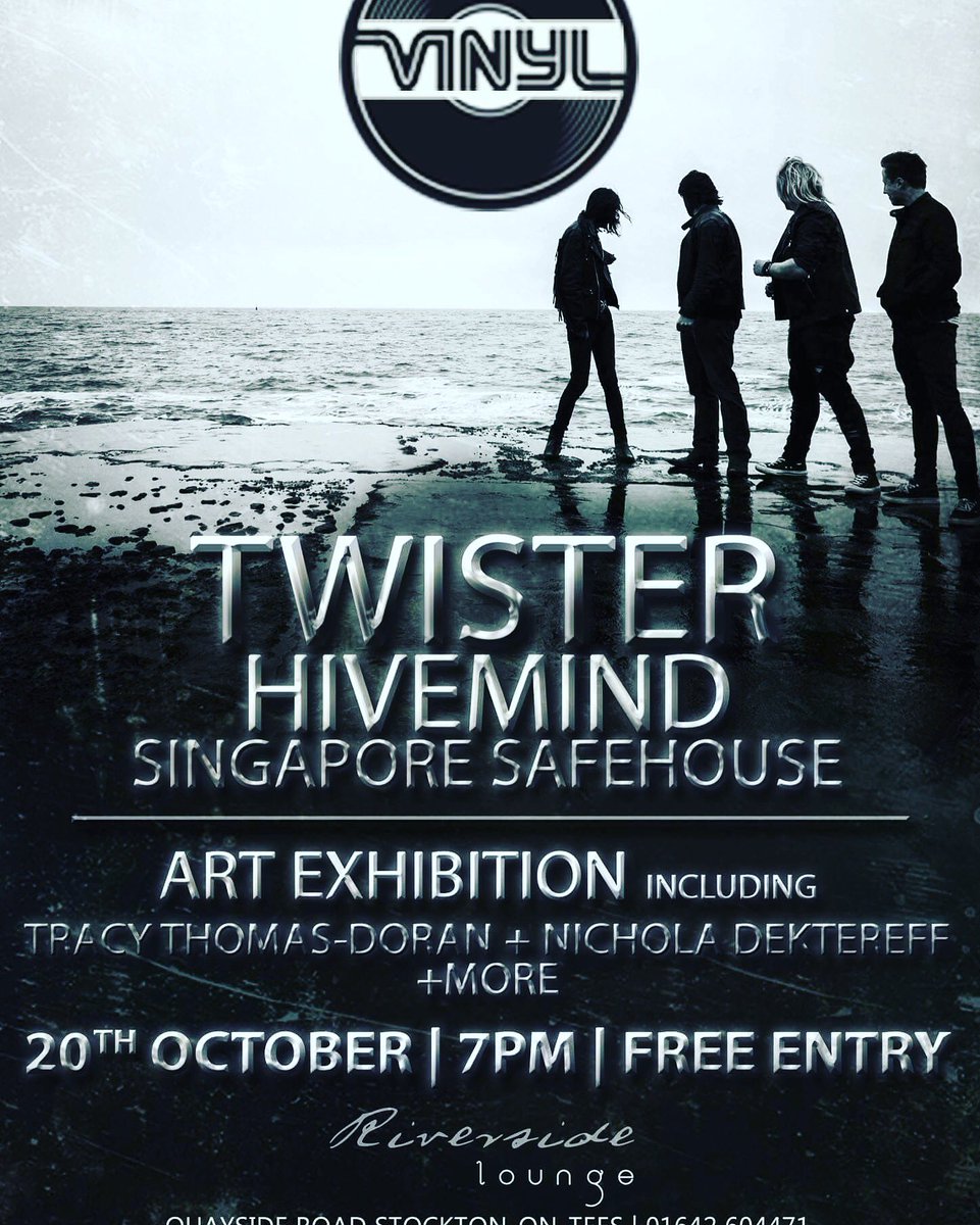 EDGEStockton's tweet photo. Only 1 day to go #twister #singaporesafehouse #hivemind #art #photography #livemusic #vinyl #regencyquarter #Stockton #NorthEast #free https://t.co/x93bajilcO