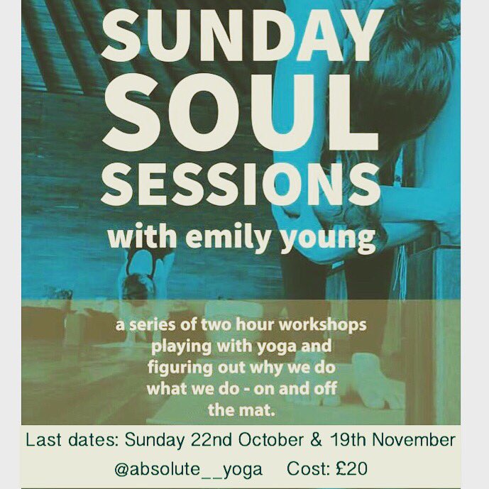 Absolute__Yoga's tweet image. Only 2 Soul Sessions left. Next: Sun 22/10 10am-12pm. Beginners - advanced, members &amp;amp; non-members. Cost: £20 info@absoluteyogacrosby.co.uk
