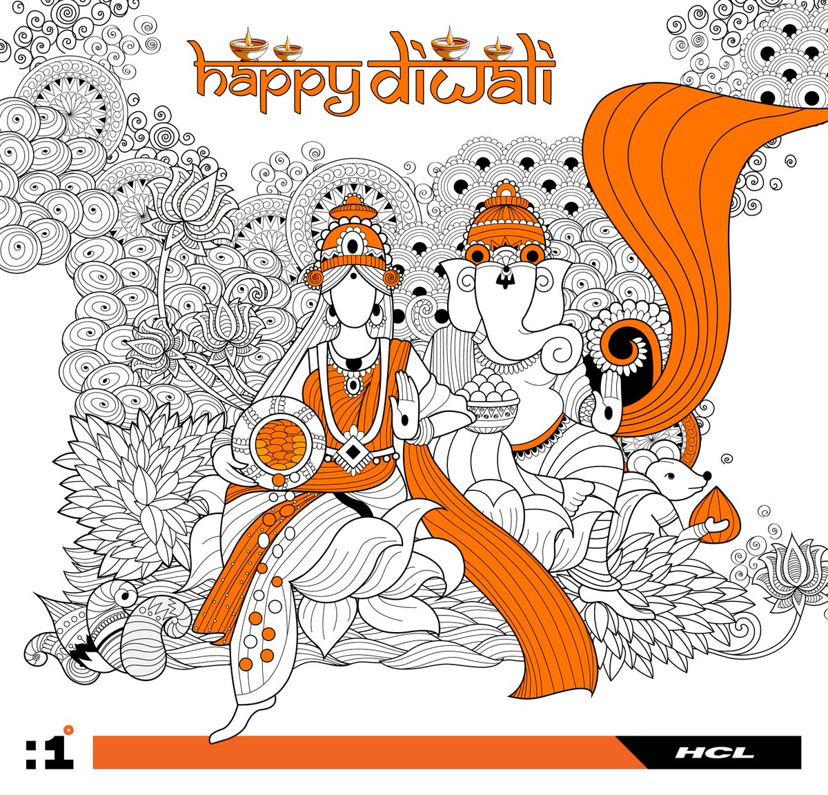 Code_HCLTech's tweet photo. We wish you and your loved ones a very Happy Diwali. Add a #PlusOneDegree to this Diwali! #HCLTechnologies #Diwali #DiwaliWishes https://t.co/l5KZYG08j1
