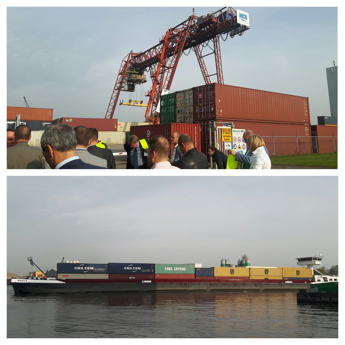 estherhulsman's tweet photo. Interessante rondleiding havengebied Meppel @mcsmeppel logistiek event #regiozwolle @PortofZwolle #multimodalevent https://t.co/bWzIxsHrfx