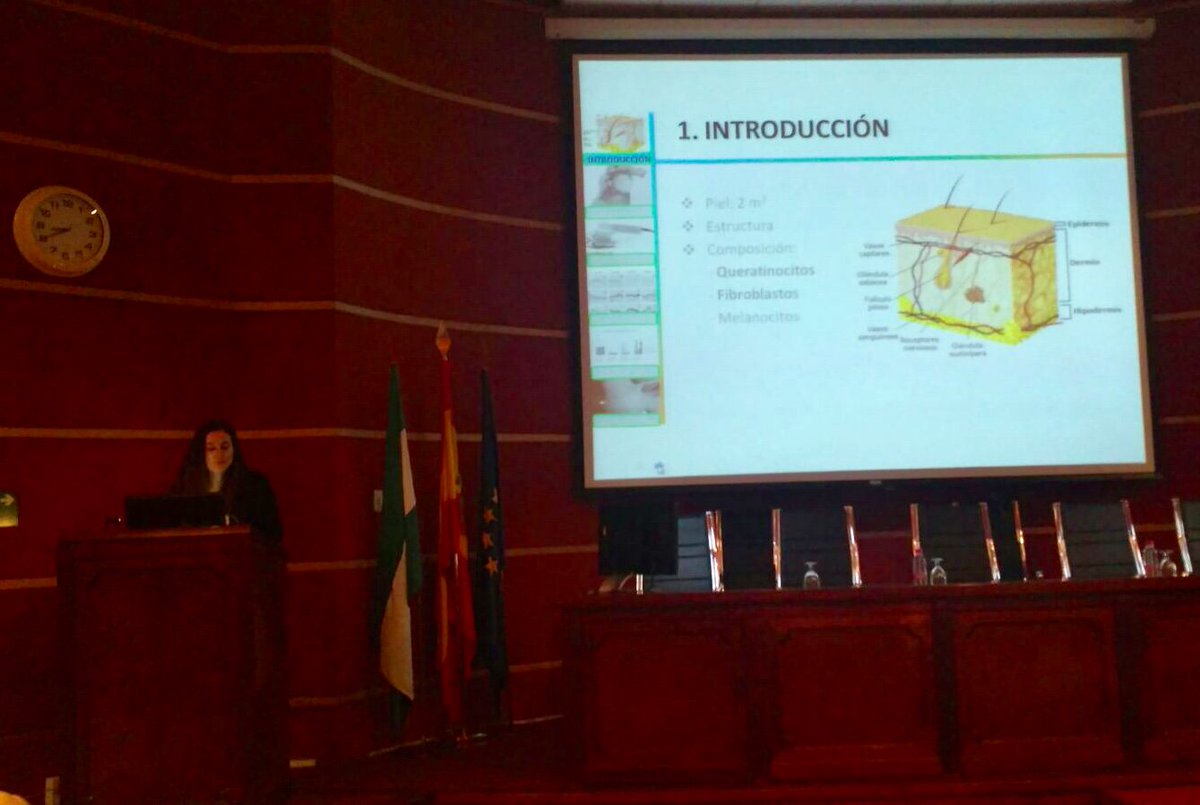 UPC_Granada's tweet photo. Participación de la Dra. Ana Fernández de @UPC_Granada del @hospital_hvn en Jornadas Innovación para residentes en @HvrSspa #pielartificial https://t.co/sOP89B8mTo