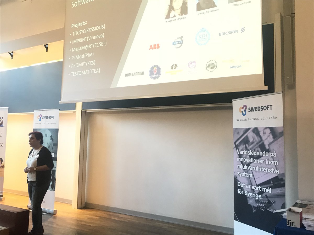 Swedsoft's tweet photo. Now Sahar Tahvili, @RISE_SICS, about SW testing and quality #STEW2017 https://t.co/XVgmUTkKRi