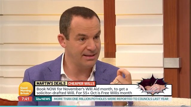 Will_Aid's tweet photo. Missed @MoneySavingExp's @MartinSLewis on @GMB this morning? Catch up here: https://t.co/iQwBYkFJtR #wills #legal #WillAidMonth https://t.co/YBSSHAzG2z