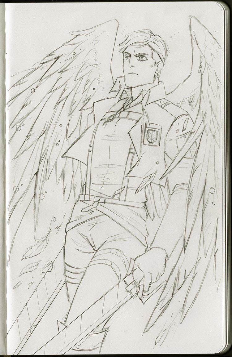 Working on today's inktober. Erwin Smith, most handsome commander ever.
#erwinsmith #shingekinokyojin