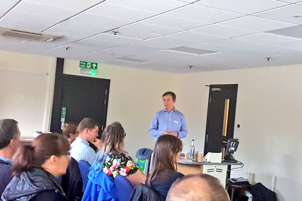 britishpoultry's tweet photo. Ed Nottingham from @ScruttonBland gives a quick update on #BirdFlu Insurance at #AIRoadshow in Inverurie @RuralMattersSG @NFUStweets https://t.co/3ablS9JHgM