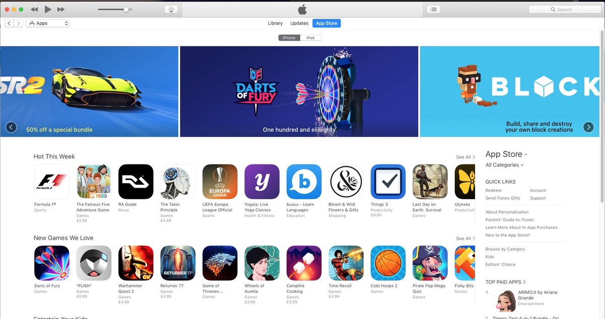 🎯Front page feature on the  #AppStore 🎉😃

CHECK IT OOUUUT: geni.us/dartsoffury