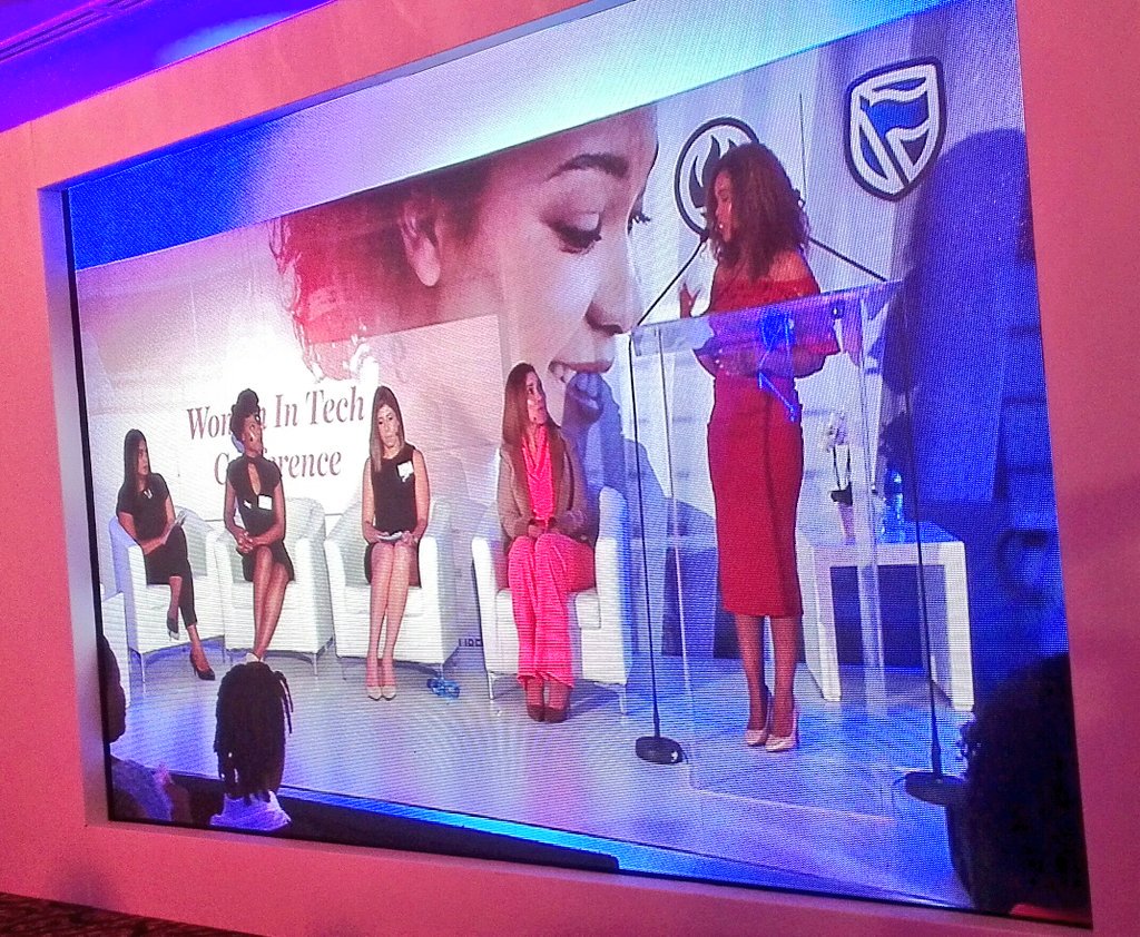 jayshnaidoo's tweet photo. Our master of ceremony is the wonderfully aticulate @therealnozi. From launching the #SBIncubator in 2015 to MC'ing today's #SBWomanInTech https://t.co/uQySECo3Ds