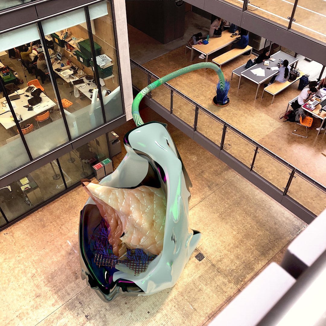 kakia_k's tweet photo. 'Daydreaming' at Central Saint Martins @CSM_news 

#digitalart #render #graphics #CGI  #3dart https://t.co/UW3r3O0HAO
