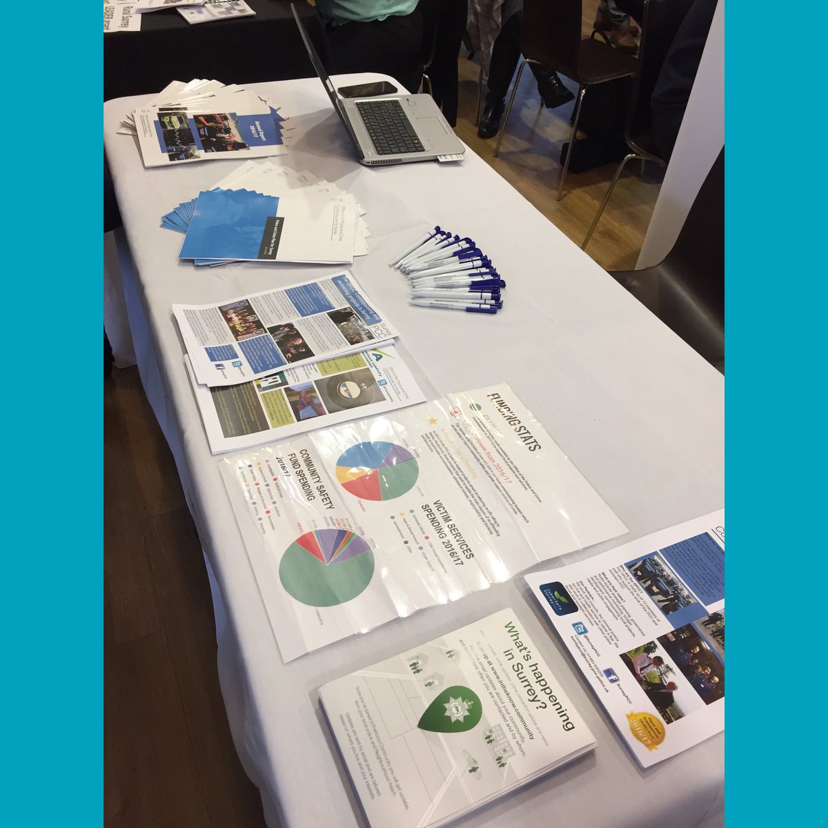 SurreyPCC's tweet photo. We’re at the #Surrey #FundingFair meeting partners & businesses to talk about projects we commission. Visit our #FundingHub for more info! https://t.co/IMGIgR1aMa