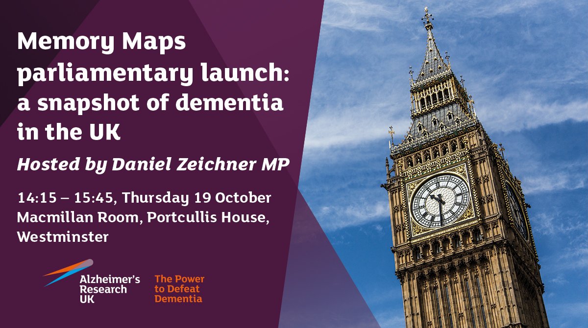 AlzResearchUK's tweet photo. MPs: come and find out how you can help put an end to the devastation caused by dementia at today's Parliamentary #memorymaps event https://t.co/B2SVWlATJZ