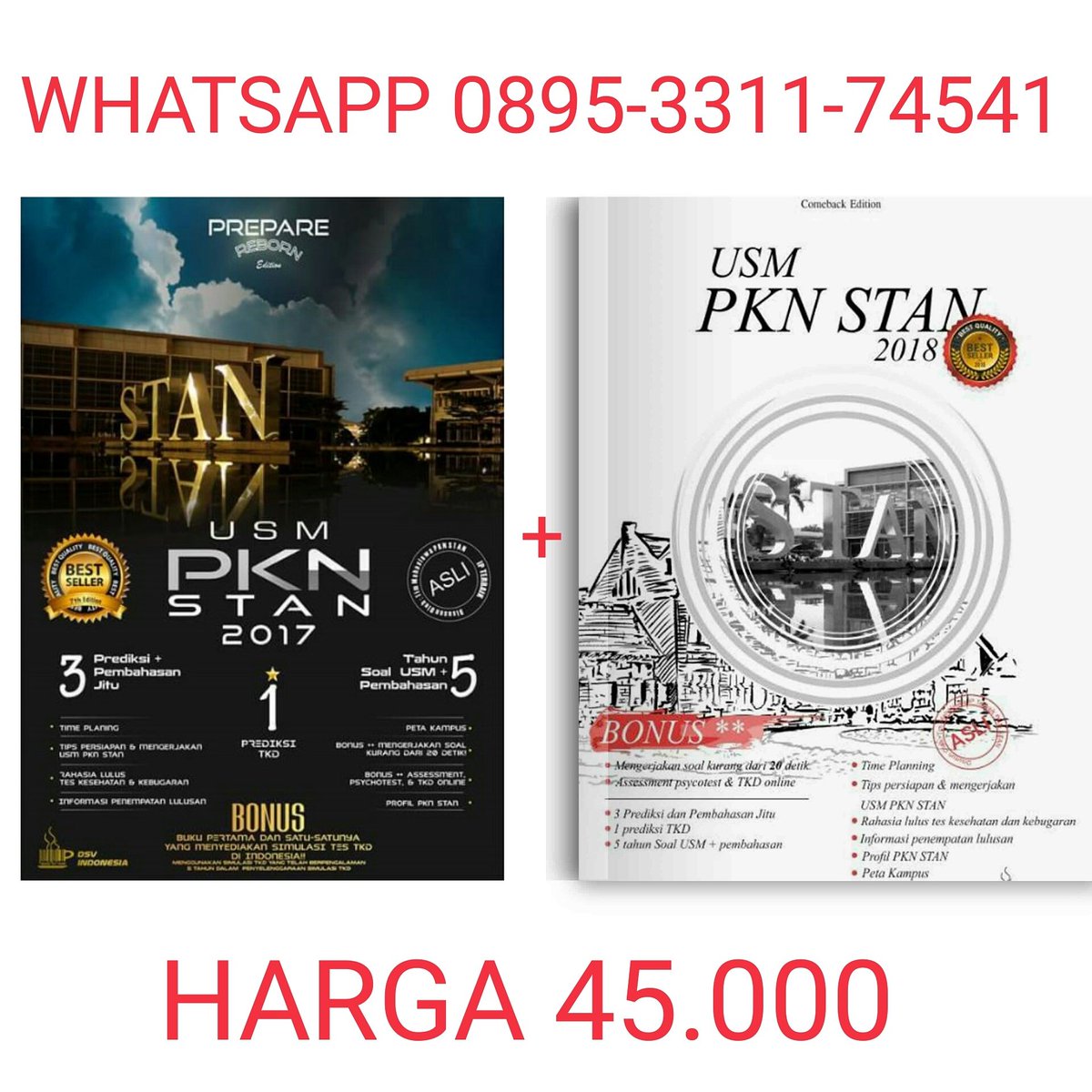 kuliahdiSTAN's tweet photo. BUKU USM PKN STAN MURAH
Pemesanan wa 0895-3311-74541
https://t.co/9Isn9VaTfG https://t.co/UNFx3fd2TZ