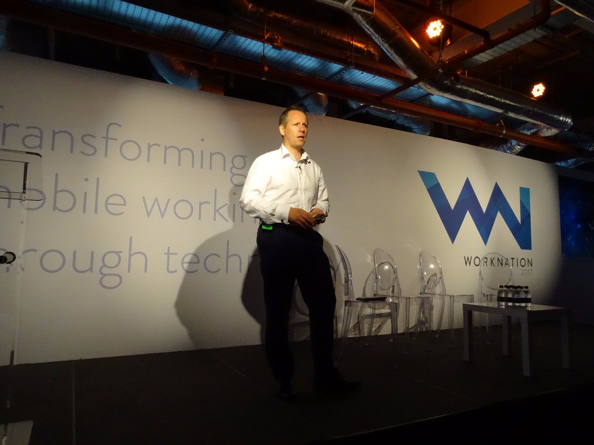 Totalmobile's tweet photo. 'People can be a hurdle to new workplace #technology. User adoption is key to successful #mobileworking' @Allianz #WorkNation2017 https://t.co/5AfMrQoFge