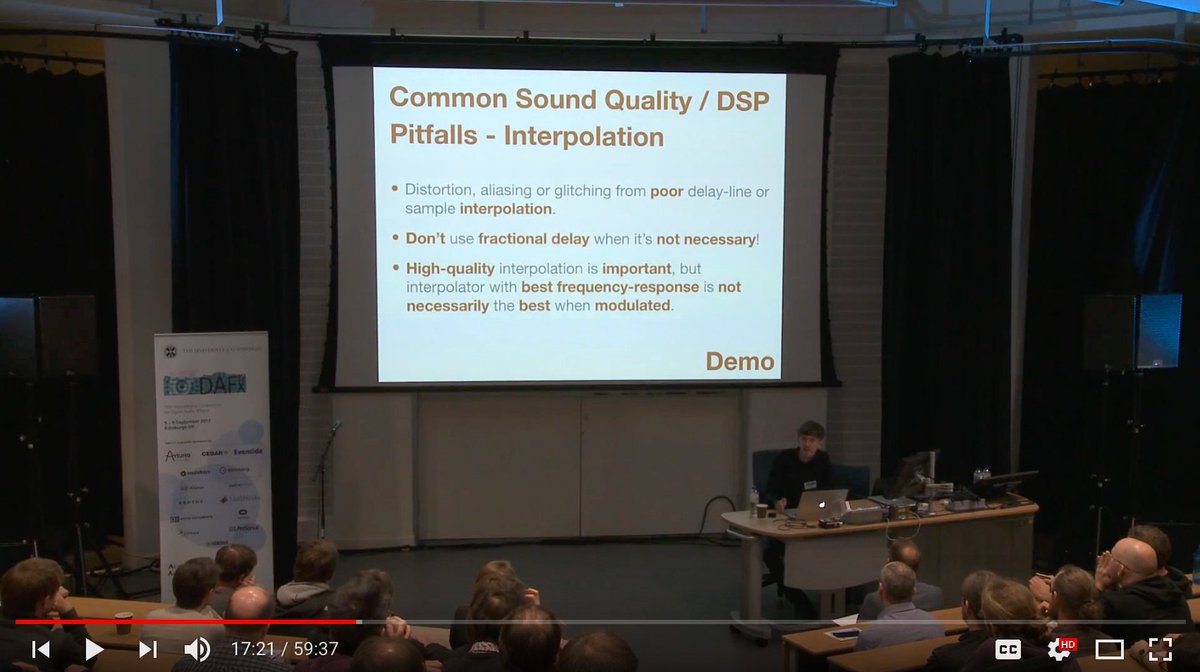 dafx17edinburgh's tweet photo. Very happy to present first 2 recorded talks from #dafx17 
Tutorial 1 - Jean Marc Jot. Tutorial 2 - Julian Parker
https://t.co/3Vw8sEvbB0 https://t.co/a4gIMFtp5k