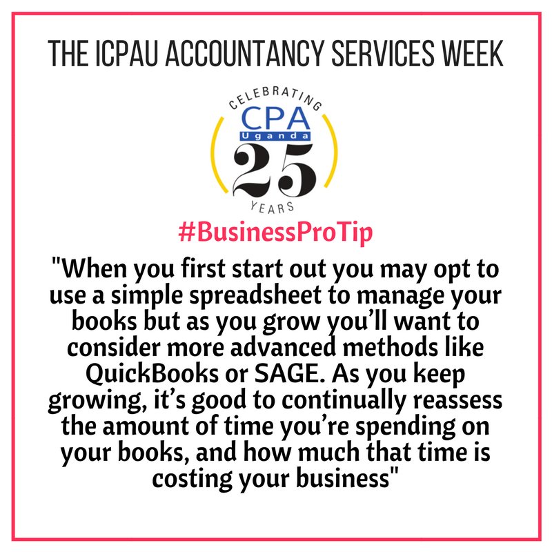 ICPAU1's tweet photo. Today’s #BusinessProTip advocates for flexibility in our accounting methods. #ICPAUat25 https://t.co/Zv92qNsodM