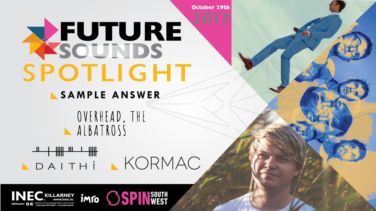 INECFutureSound's tweet photo. #AllIrish with this rocking line up #FSSpotlight October 29 | Tickets on sale now https://t.co/yUBKTspP3e @SPINSouthWest https://t.co/SpYBE3L1ta