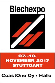 ATS_Blech's tweet photo. Visit us in #Stuttgart GER - #Blechexpo17 - November 7-10, 2017
#CoastOne Oy - Hall 1 Booth 1602 -#pressbrake #ebrake #bending #sheet https://t.co/RcZseZG8iw