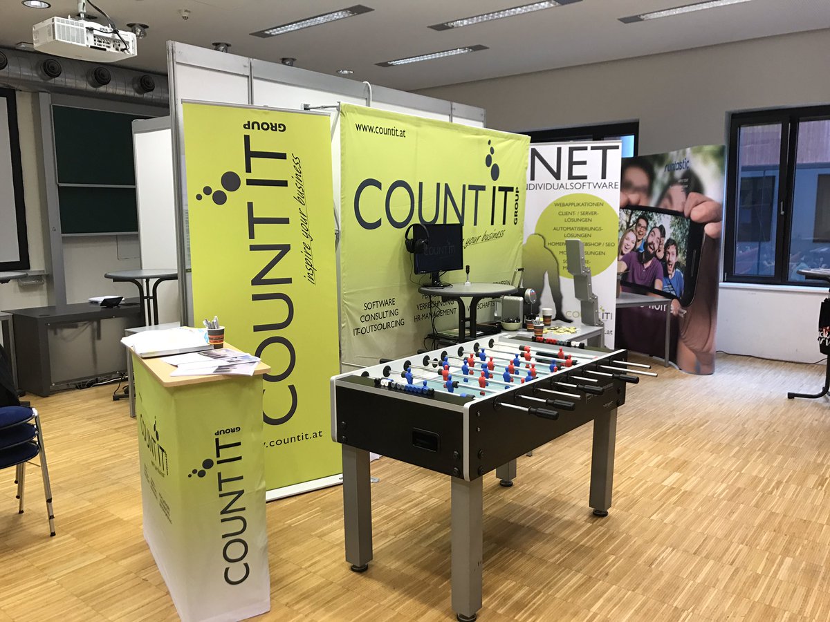 szoeky's tweet photo. @countitgroup ist wieder auf der #FhNext in #Hagenberg und freut sich auf euren Besuch. #KarriereMesse https://t.co/4waVzxKYuM