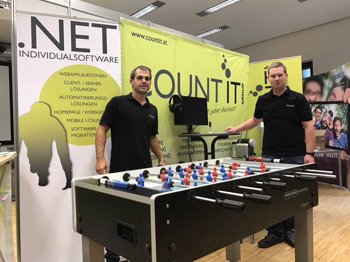 szoeky's tweet photo. @countitgroup ist wieder auf der #FhNext in #Hagenberg und freut sich auf euren Besuch. #KarriereMesse https://t.co/4waVzxKYuM