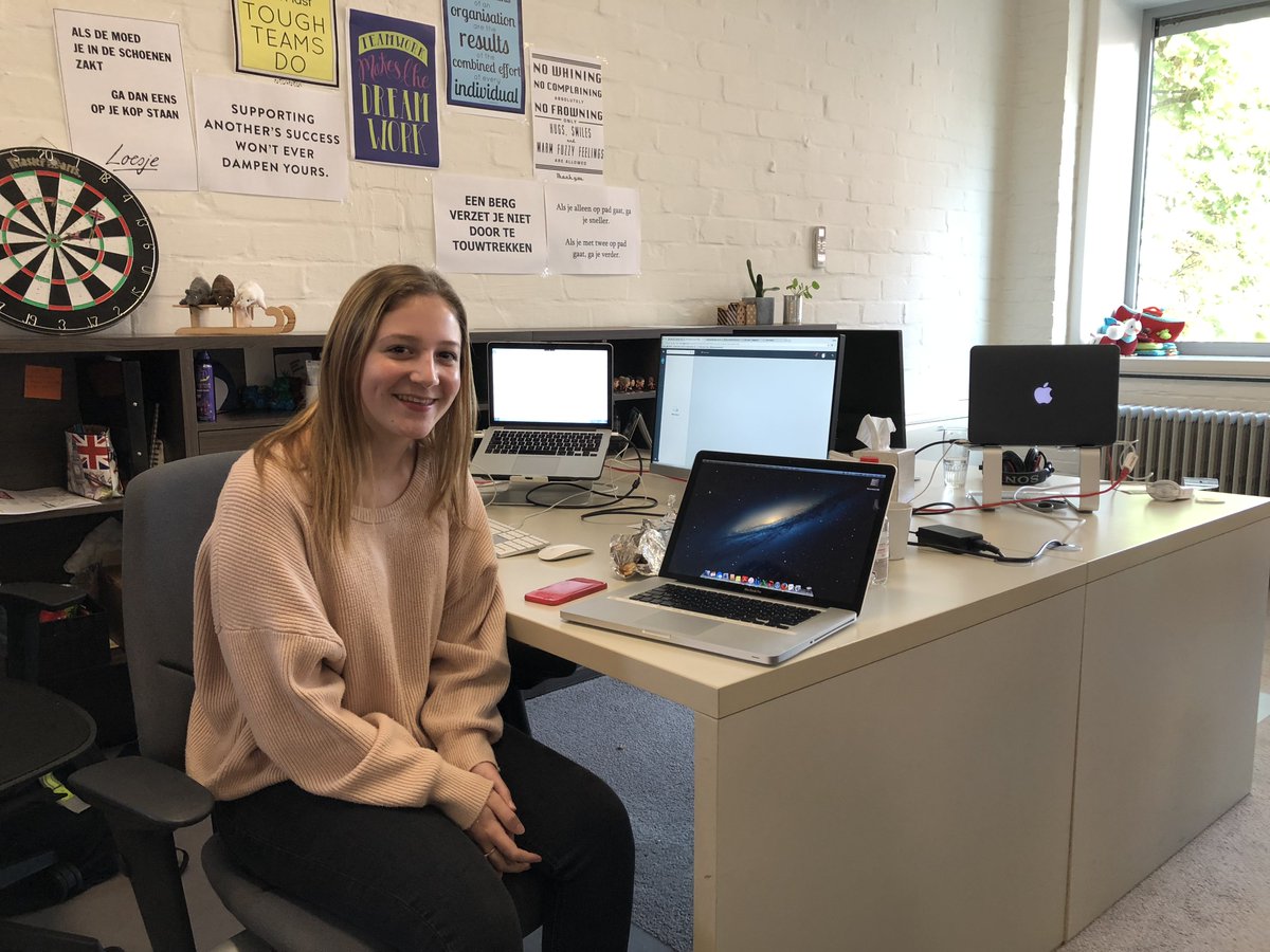 delijn's tweet photo. Nu achter het toetsenbord: Phoebe! Als community manager ad interim neemt ze een uurtje jullie meldingen onder handen #YOUCA https://t.co/YRFwfQknHR