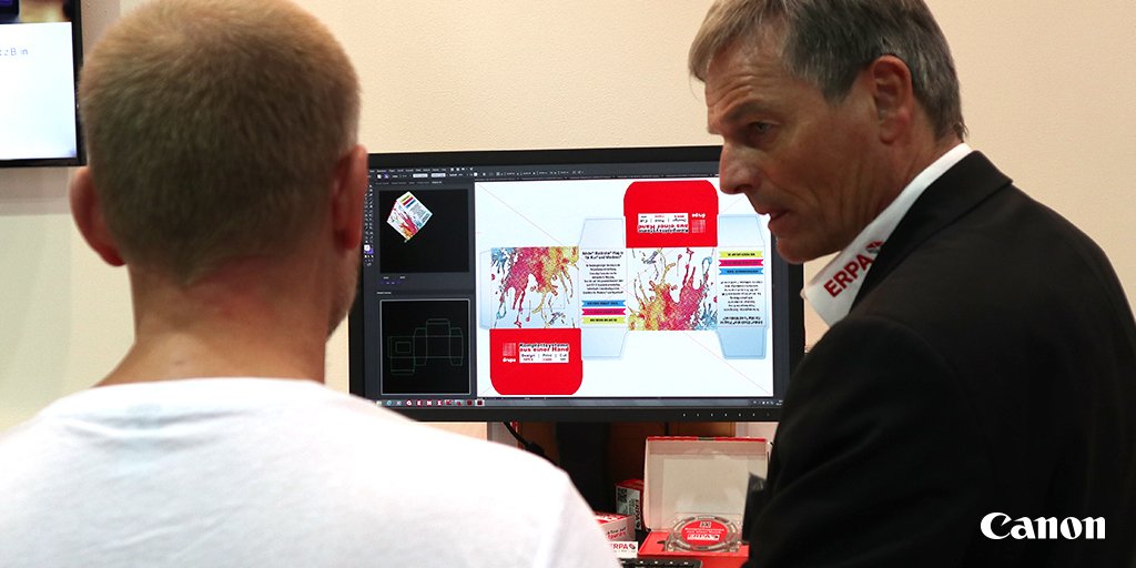 CanonDEUB2B's tweet photo. Schaffen Sie neue Kaufanreize am #POS – kreieren Sie Verpackungen, die ins Auge fallen! Wir zeigen, wie‘s geht! #UNLEASHPRINT #viscom2017 https://t.co/3uf2cphAqI