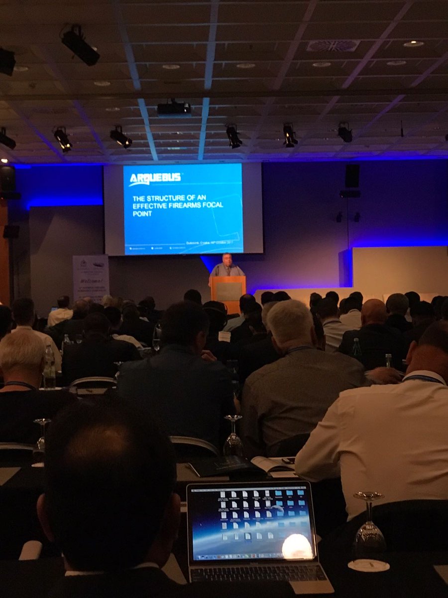 ArquebusLtd's tweet photo. Paul James presents 'The Structure of an Effective Firearms Focal Point' on day 2 of IFFS #IFFS2017 https://t.co/6pEXURX1hI