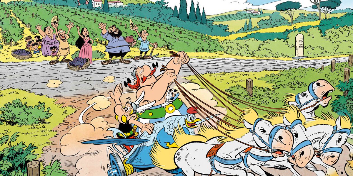 collectionnix's tweet photo. Un très bon moment passé à lire #AsterixEtLaTransitalique, #JYFerri et #DConrad ont assuré... à quand les prochaines aventures d'#Astérix 🤣 https://t.co/l2RkRZwm1K