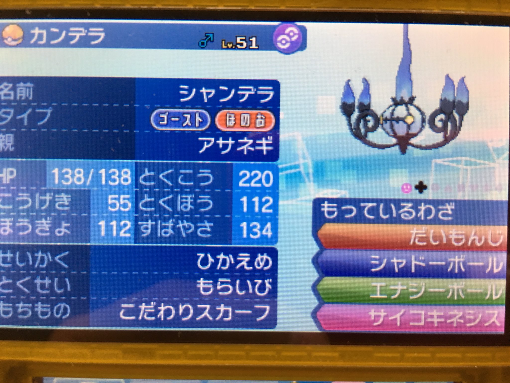 麻葱兎 アイアント 今日から自分が使ってるポケモン解説していきたい シャンデラ 努力値csぶっぱ 主にアイアントとポリゴンｚと組み合わせて使ってます 役割対象としてはバシャーモ狩りに使ってます ゴーストで格闘無効貰い火で炎技無効 現環境ではサブは