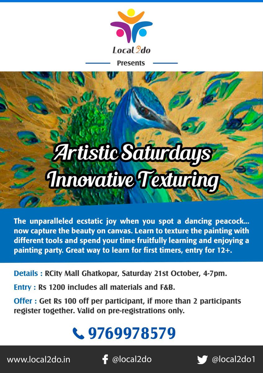Local2do1's tweet photo. @RCityMall #ArtisticSaturdays #TexturedPainting #PaintingParty #funwithbestie #Fun #FunWithFriends #CreativeWorkshops @Local2do1 https://t.co/O9xIctbqkO