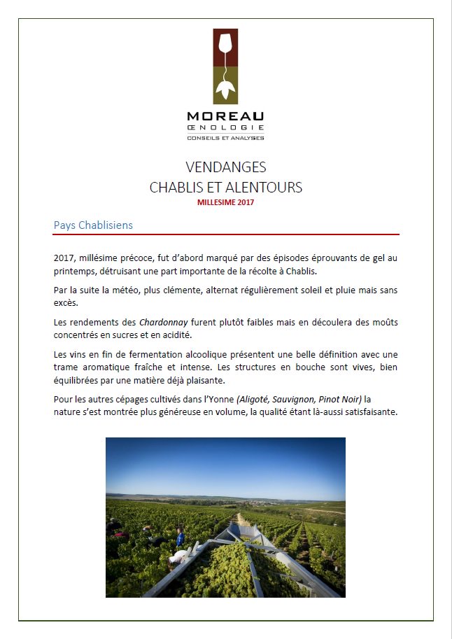 MOConseils's tweet photo. #vendanges2017 #Bourgogne #Chablis Aujourd'hui, notre œnologue-conseil Jérôme Turpin vous propose un rapide résumé des vendanges 2017 dans le Pays Chablisien https://t.co/pjWvGRhEtS