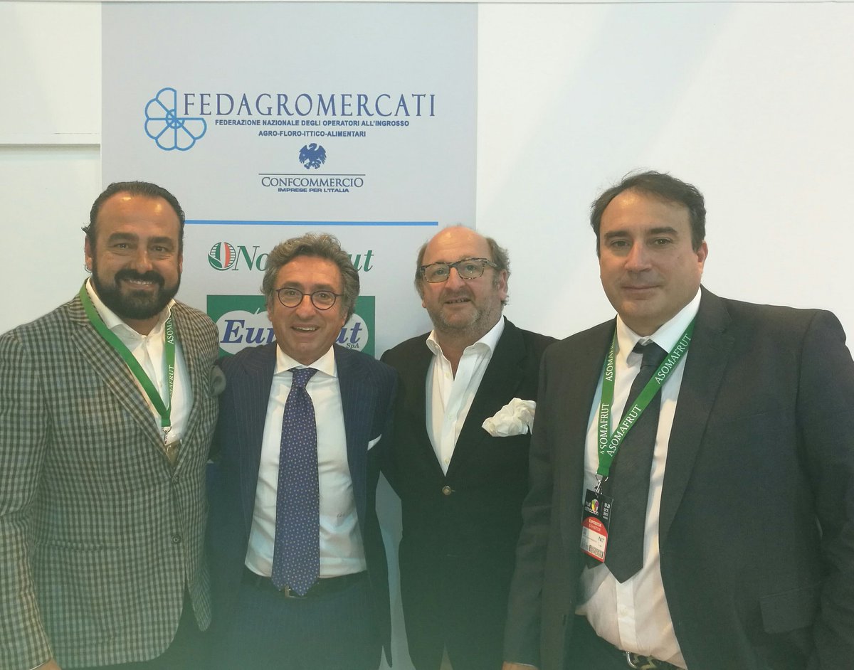 Asomafrut's tweet photo. Los presidentes de federaciones de mayoristas de frutas y hortalizas de Italia, Francia y España ponen las bases de la Confederación europea https://t.co/IcQz2y8Yhh
