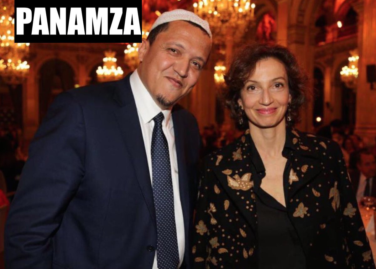 Tout un symbole : la patronne de l'éducation mondiale et Chalghoumi, tout sourire