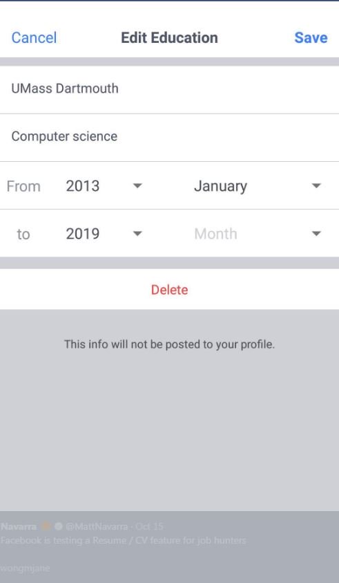 TaikunRob's tweet photo. This is very, very interesting. 👇
#Facebook have been testing a CV feature for users who are on the hunt for a job!
Change is coming! https://t.co/6zOY1hskkm