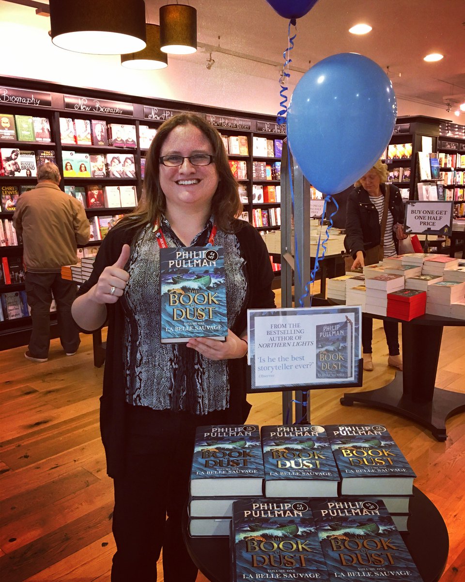 WaterstonesCC's tweet photo. It’s finally here! The start of an epic new journey - Phillip Pullman’s The Book of Dust #waterstones #bookofdust #phillippullman https://t.co/IdbFWva0Hz