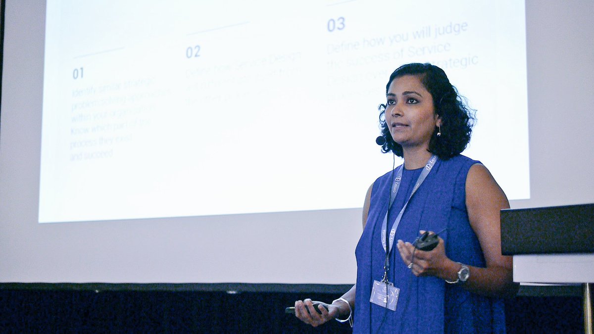 Luxatia_intl's tweet photo. @Niharikah @McKinsey explaining unique benefits that Service #designthinking & doing brings to organisations . #DesignThinking2017 #summit https://t.co/sUd8dWpM1R