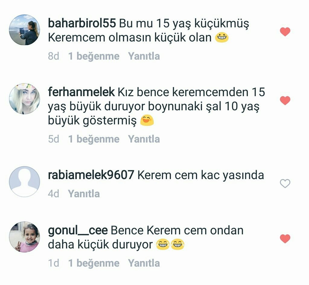 AtesBahar_'s tweet photo. Ahaha Keremcem 'i yaştan asla vuramazsınız kız daha yaşlı 😂 Ama Keremcem in sevgili seçimi dizi seçimi gibi ya 👎👎👎 @Keremcem_haber 😭😔 https://t.co/Qh3hCNm8Kz