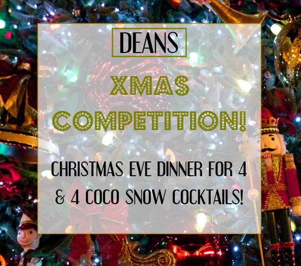 DeansRestaurant's tweet photo. WIN! 
Simply Like, RT and Comment "Deansmas!" to be entered into our Xmas Comp. Drawn 31/10/17. Good Luck https://t.co/ReqsYcOrqP